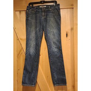 Vintage Creme Royale Jeans Womens Size 9 Low Rise Embroidered y2k 32x31.5"